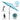 9Ft Teal round Outdoor Tilting Umbrella